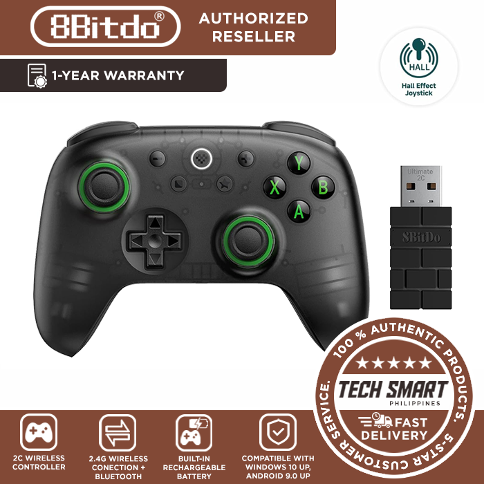 8Bitdo Ultimate 2C Wireless Controller for Windows PC and Android, Hall ...